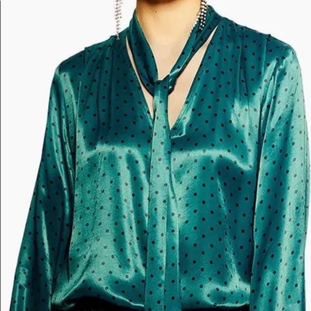TOPSHOP satin blouse